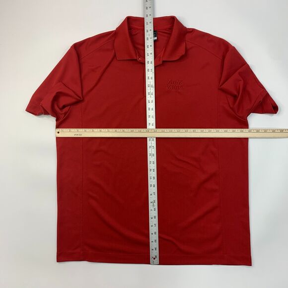 Nike Classic Polo Shirt Mens XXL 2XL Red Sweat Wicking Dri Fit Performance Golf - Picture 9 of 13